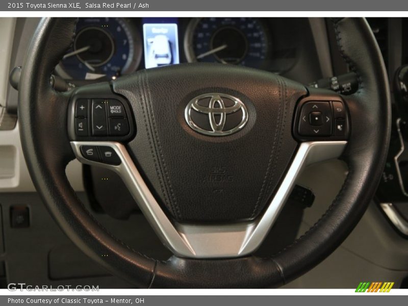 Salsa Red Pearl / Ash 2015 Toyota Sienna XLE