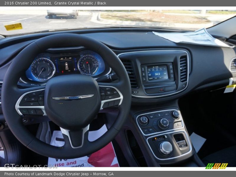 Granite Crystal Metallic / Black 2016 Chrysler 200 Limited