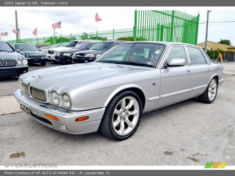 Platinum / Ivory 2003 Jaguar XJ XJR