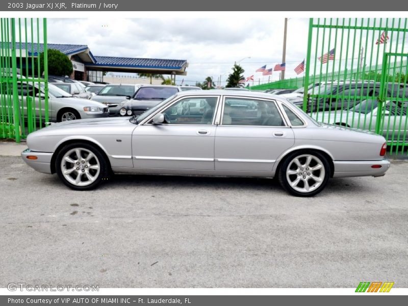 Platinum / Ivory 2003 Jaguar XJ XJR