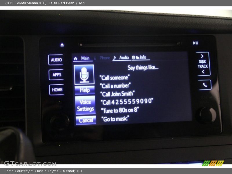 Salsa Red Pearl / Ash 2015 Toyota Sienna XLE
