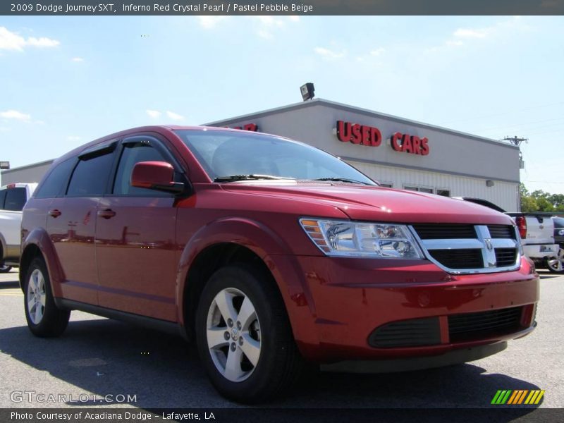 Inferno Red Crystal Pearl / Pastel Pebble Beige 2009 Dodge Journey SXT