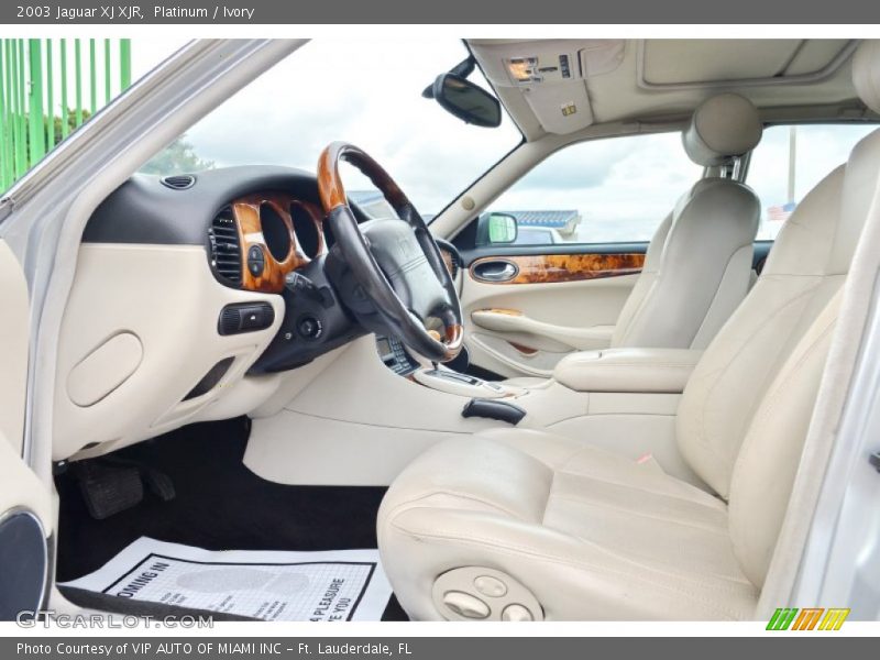 Platinum / Ivory 2003 Jaguar XJ XJR