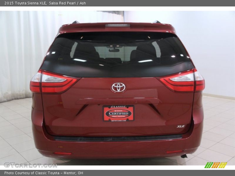 Salsa Red Pearl / Ash 2015 Toyota Sienna XLE