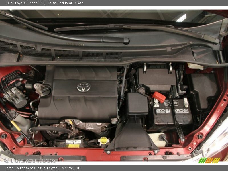 Salsa Red Pearl / Ash 2015 Toyota Sienna XLE