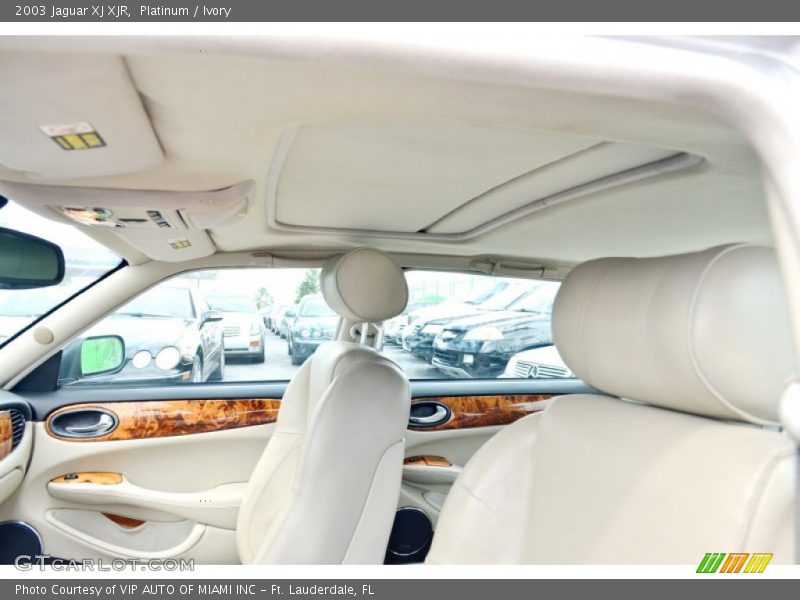 Platinum / Ivory 2003 Jaguar XJ XJR