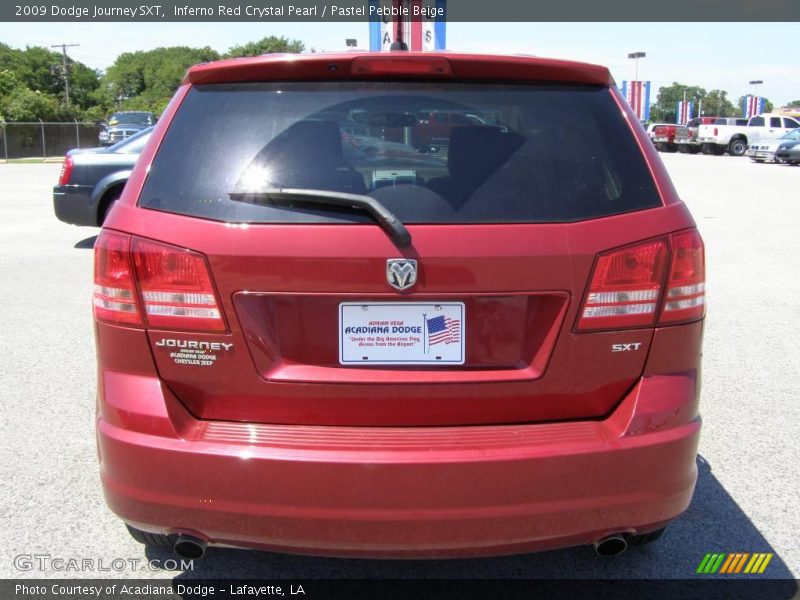 Inferno Red Crystal Pearl / Pastel Pebble Beige 2009 Dodge Journey SXT