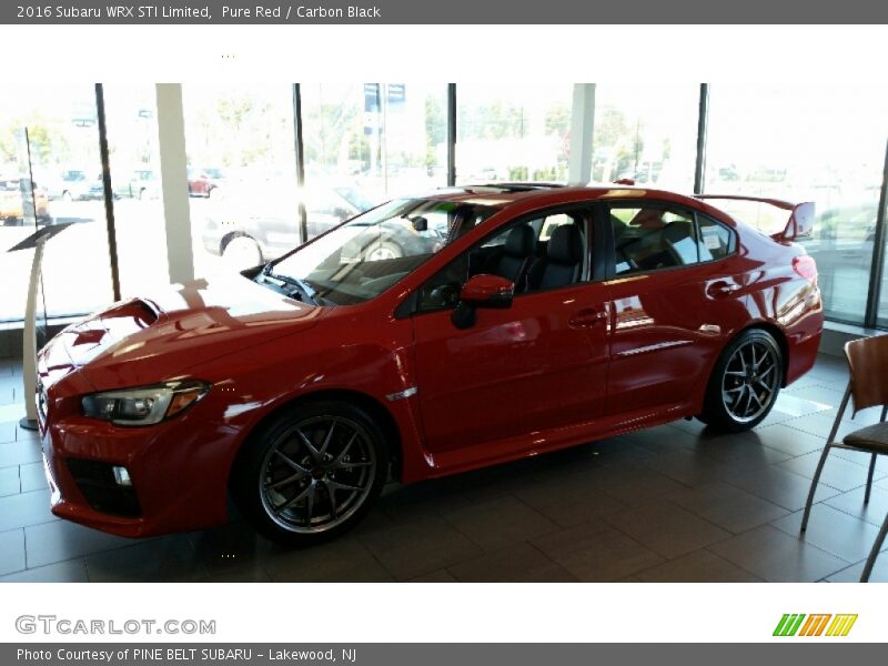  2016 WRX STI Limited Pure Red