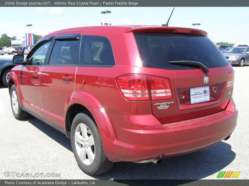 Inferno Red Crystal Pearl / Pastel Pebble Beige 2009 Dodge Journey SXT