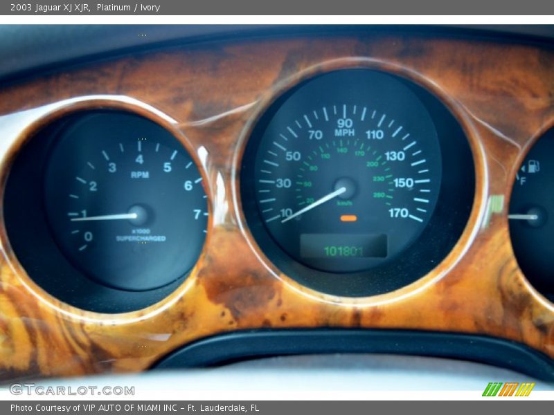 Platinum / Ivory 2003 Jaguar XJ XJR