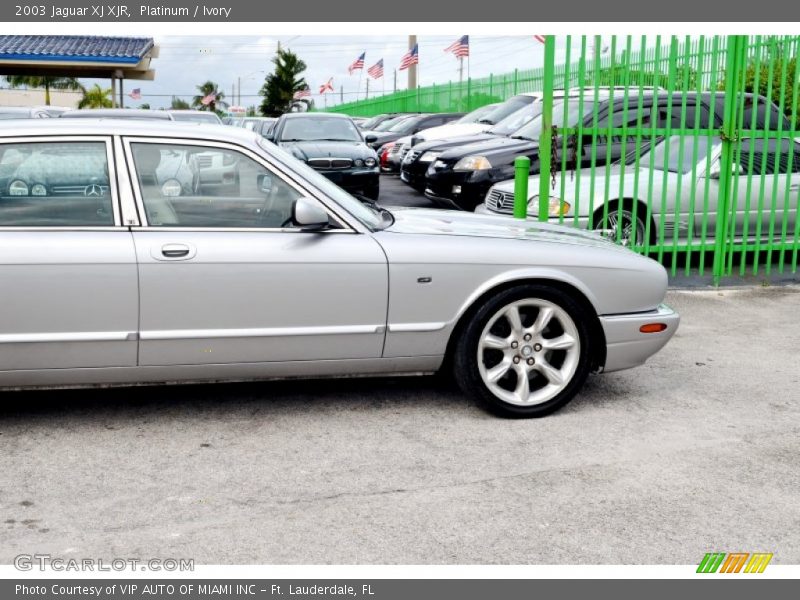 Platinum / Ivory 2003 Jaguar XJ XJR