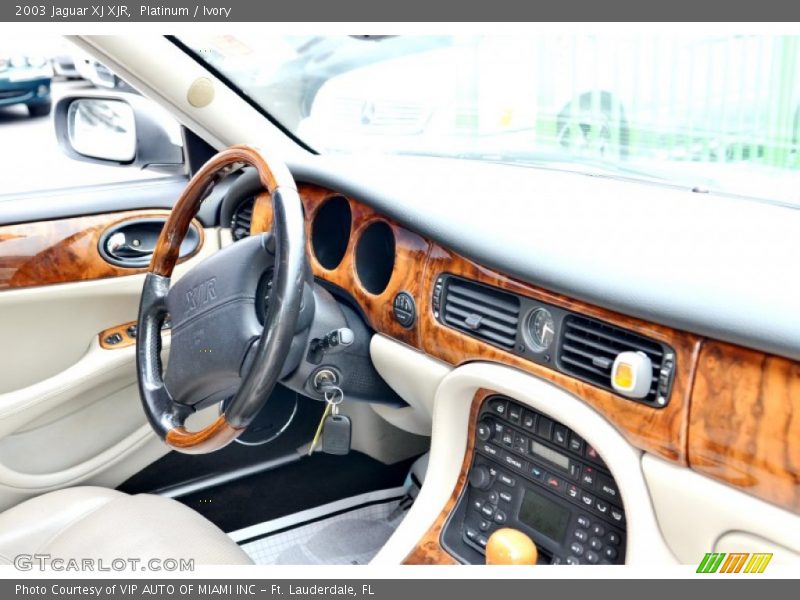 Platinum / Ivory 2003 Jaguar XJ XJR