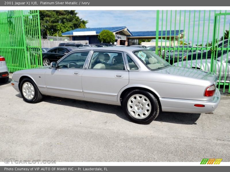 Platinum Silver Metallic / Ivory 2001 Jaguar XJ XJ8