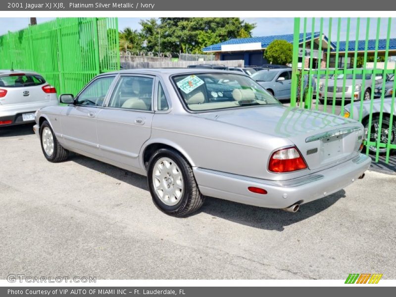 Platinum Silver Metallic / Ivory 2001 Jaguar XJ XJ8