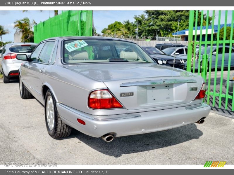 Platinum Silver Metallic / Ivory 2001 Jaguar XJ XJ8