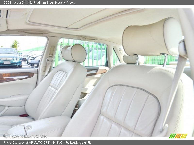 Platinum Silver Metallic / Ivory 2001 Jaguar XJ XJ8
