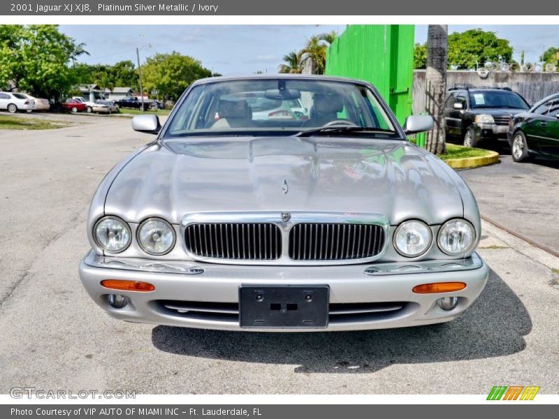 Platinum Silver Metallic / Ivory 2001 Jaguar XJ XJ8