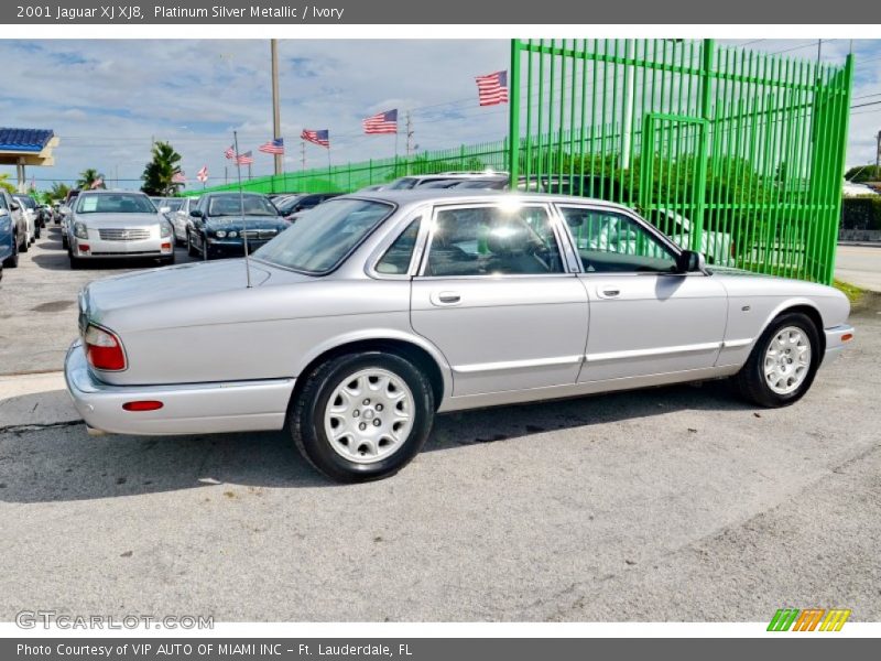 Platinum Silver Metallic / Ivory 2001 Jaguar XJ XJ8