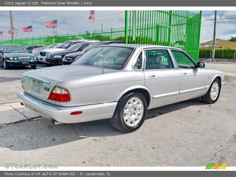 Platinum Silver Metallic / Ivory 2001 Jaguar XJ XJ8