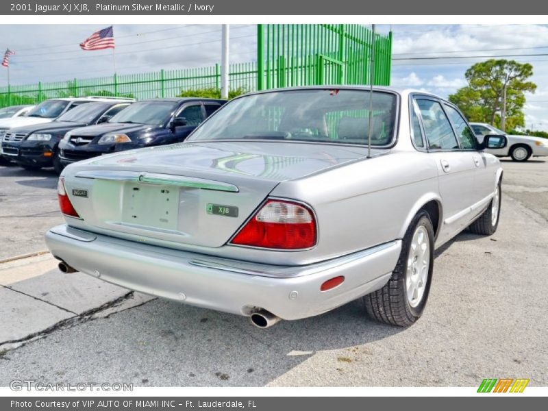 Platinum Silver Metallic / Ivory 2001 Jaguar XJ XJ8