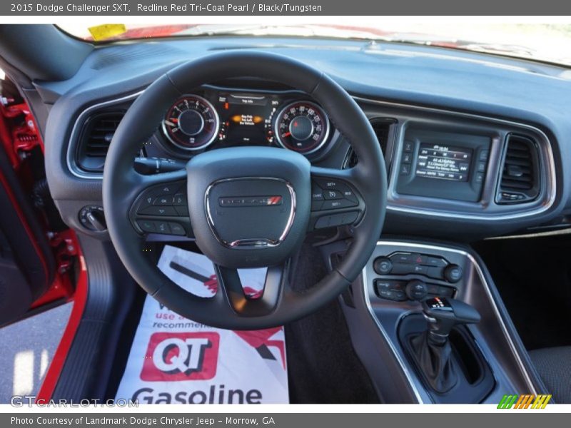 Redline Red Tri-Coat Pearl / Black/Tungsten 2015 Dodge Challenger SXT