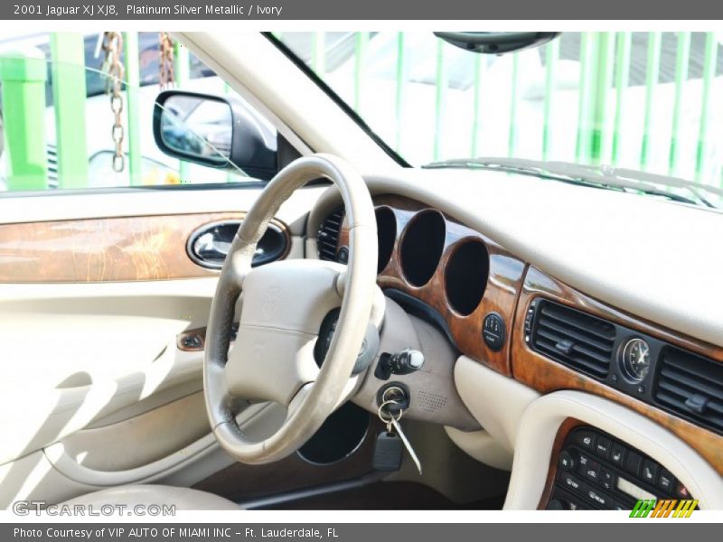 Platinum Silver Metallic / Ivory 2001 Jaguar XJ XJ8