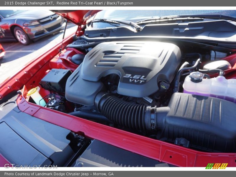Redline Red Tri-Coat Pearl / Black/Tungsten 2015 Dodge Challenger SXT