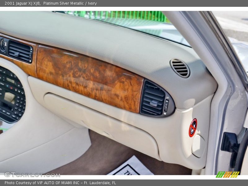 Platinum Silver Metallic / Ivory 2001 Jaguar XJ XJ8