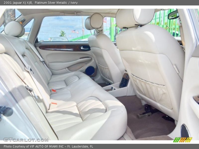 Platinum Silver Metallic / Ivory 2001 Jaguar XJ XJ8