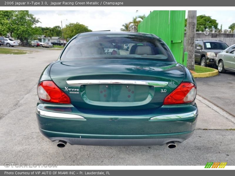 Jaguar Racing Green Metallic / Champagne 2006 Jaguar X-Type 3.0