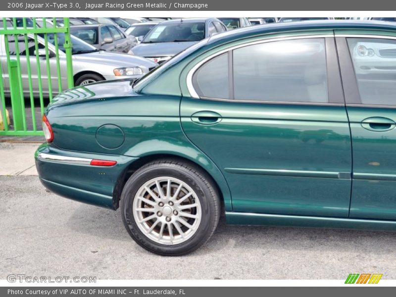 Jaguar Racing Green Metallic / Champagne 2006 Jaguar X-Type 3.0