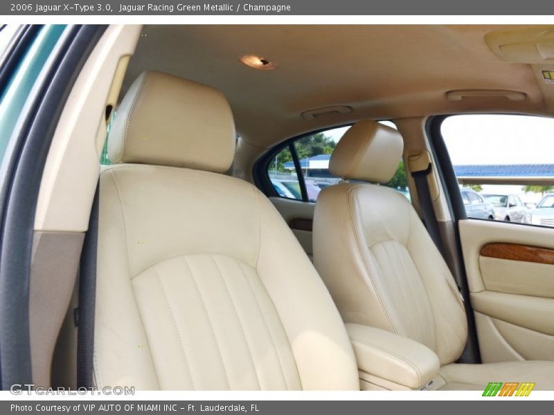 Jaguar Racing Green Metallic / Champagne 2006 Jaguar X-Type 3.0