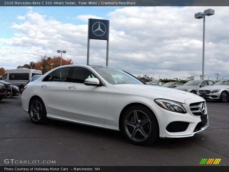 Front 3/4 View of 2016 C 300 4Matic Sedan