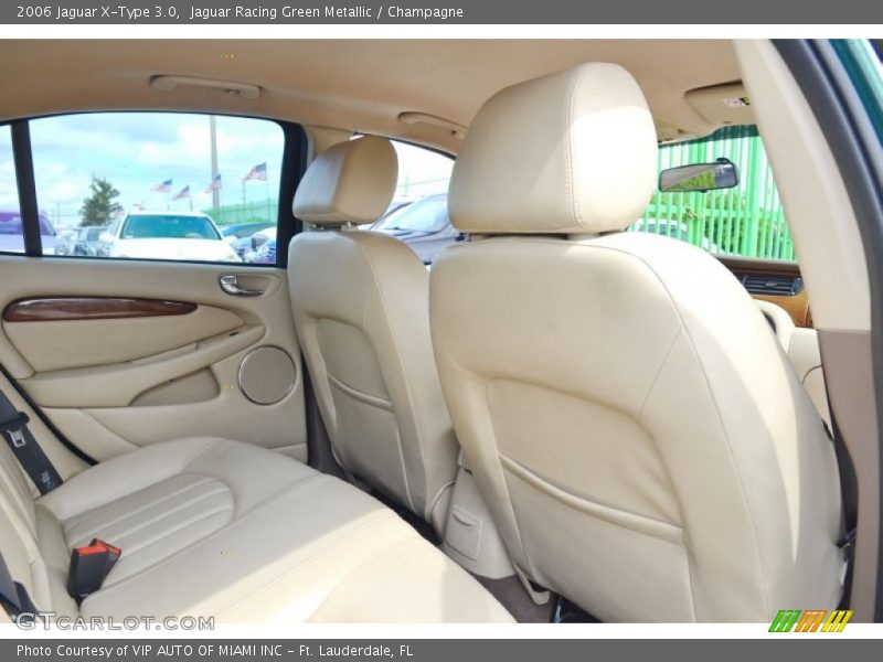 Jaguar Racing Green Metallic / Champagne 2006 Jaguar X-Type 3.0