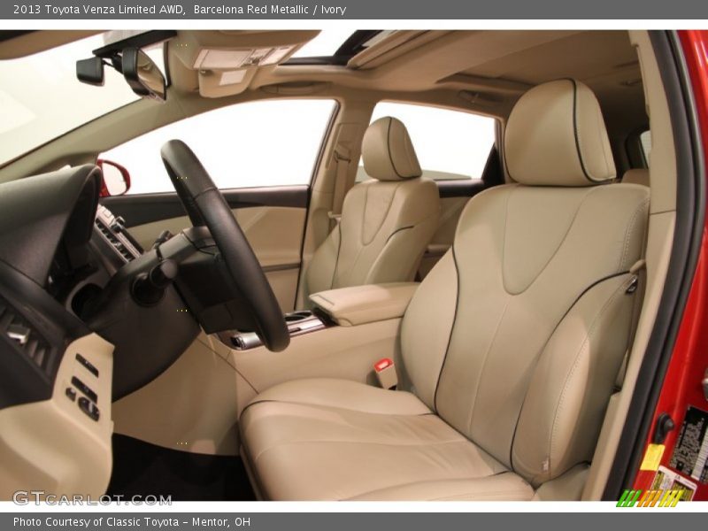 Front Seat of 2013 Venza Limited AWD