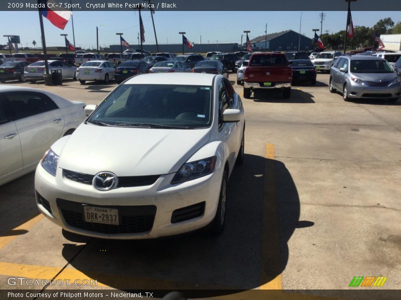 Crystal White Pearl Mica / Black 2009 Mazda CX-7 Sport