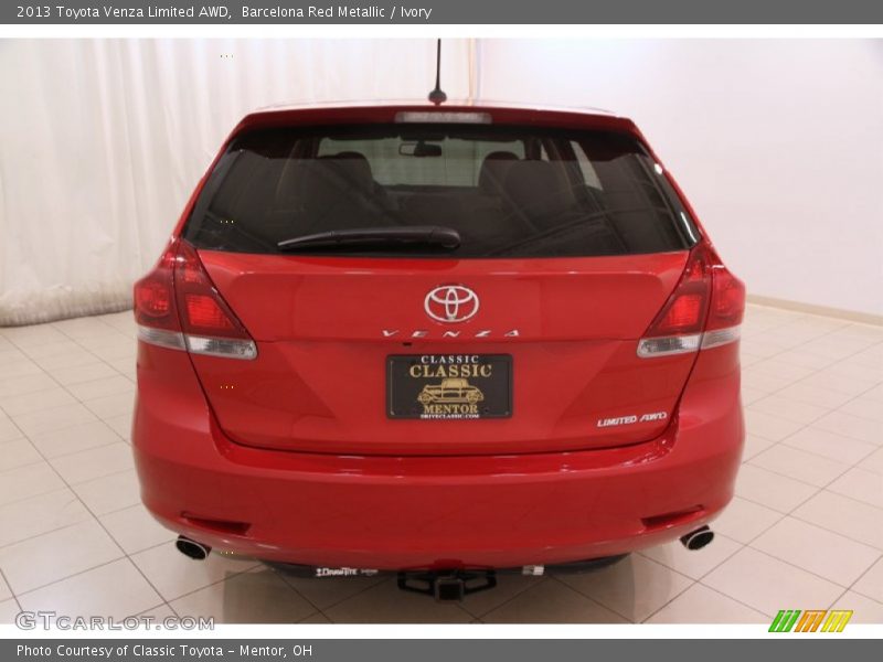 Barcelona Red Metallic / Ivory 2013 Toyota Venza Limited AWD