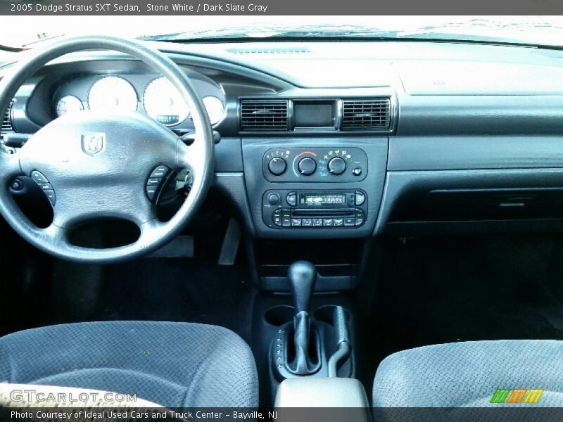 Stone White / Dark Slate Gray 2005 Dodge Stratus SXT Sedan
