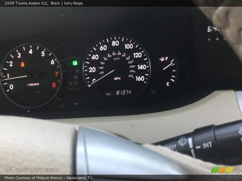 Black / Ivory Beige 2008 Toyota Avalon XLS