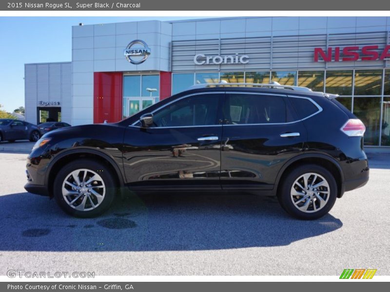 Super Black / Charcoal 2015 Nissan Rogue SL
