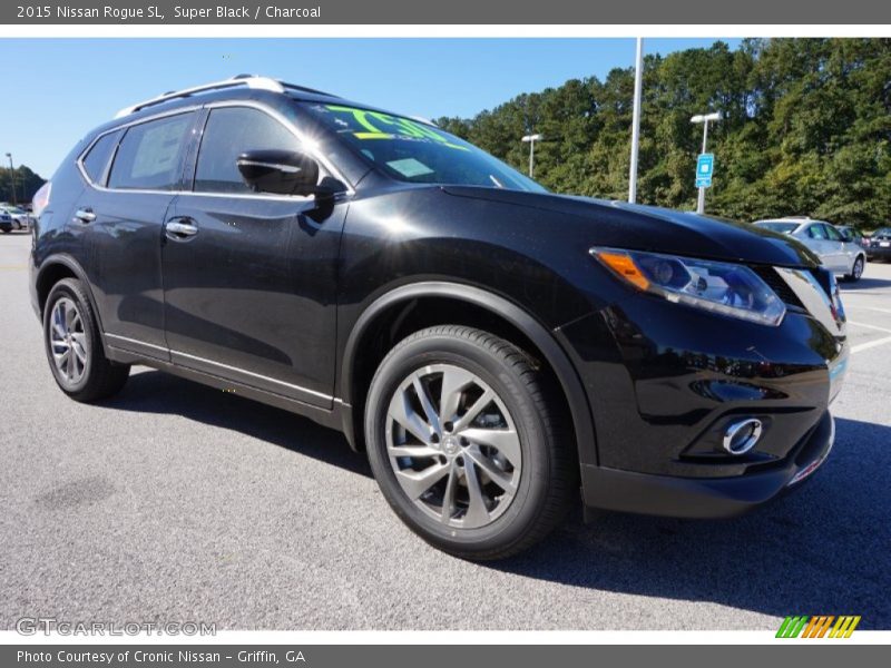 Super Black / Charcoal 2015 Nissan Rogue SL