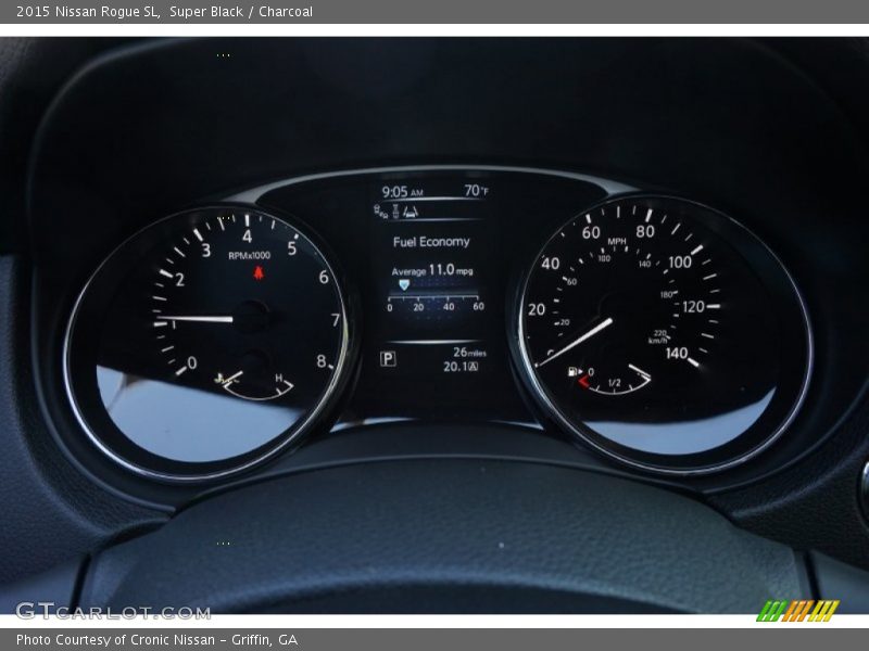 Super Black / Charcoal 2015 Nissan Rogue SL