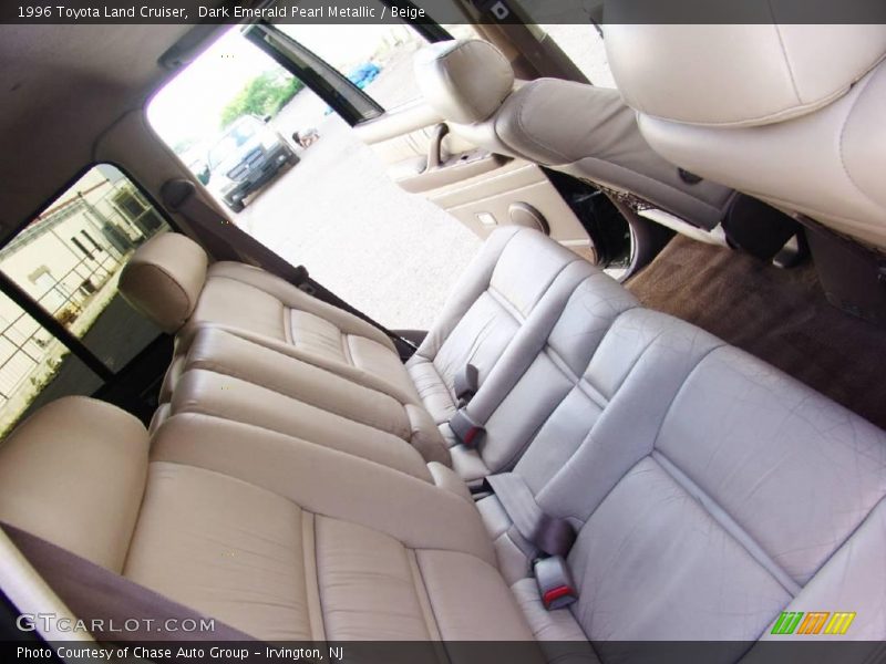 Dark Emerald Pearl Metallic / Beige 1996 Toyota Land Cruiser