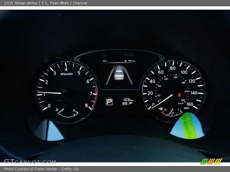 Pearl White / Charcoal 2015 Nissan Altima 2.5 S