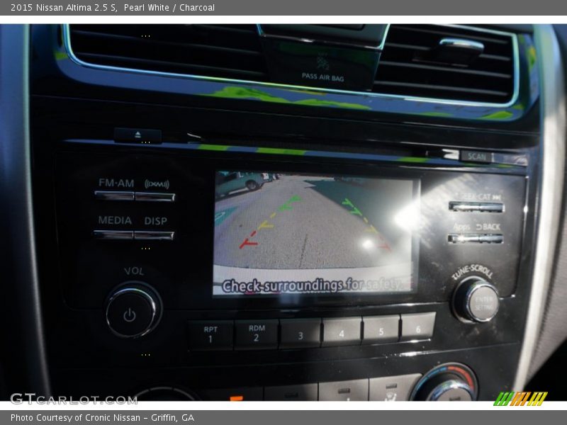 Pearl White / Charcoal 2015 Nissan Altima 2.5 S