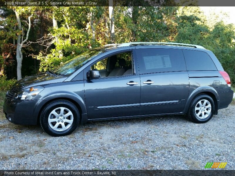 Smoke Gray Metallic / Gray 2008 Nissan Quest 3.5 S