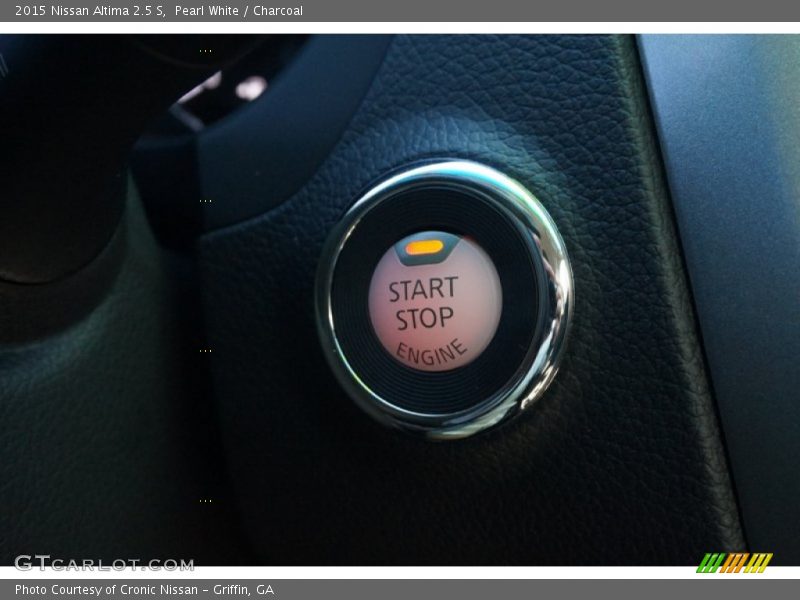 Pearl White / Charcoal 2015 Nissan Altima 2.5 S