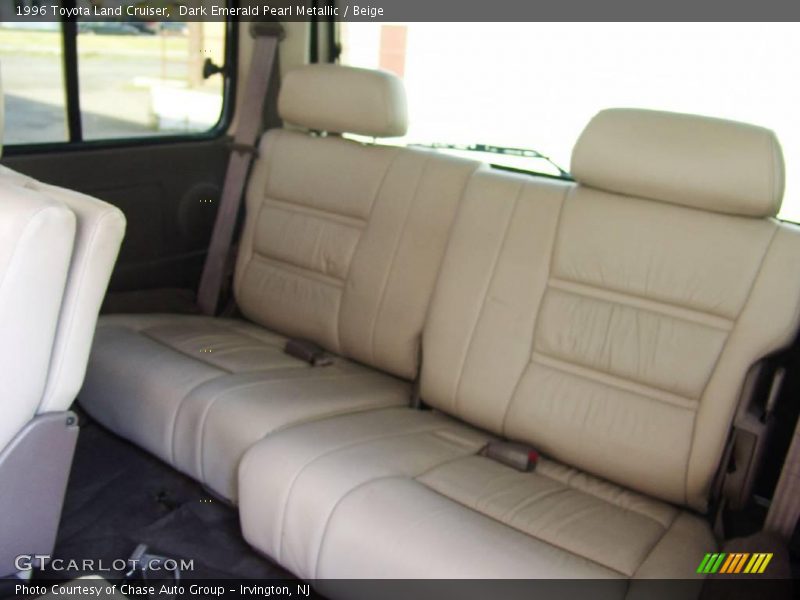 Dark Emerald Pearl Metallic / Beige 1996 Toyota Land Cruiser