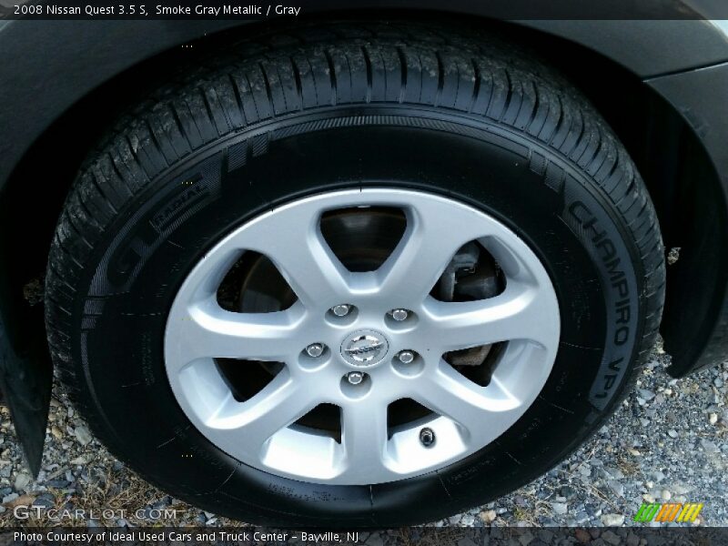 Smoke Gray Metallic / Gray 2008 Nissan Quest 3.5 S