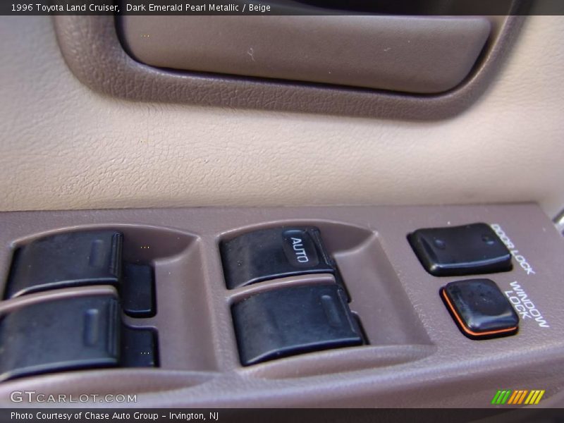 Dark Emerald Pearl Metallic / Beige 1996 Toyota Land Cruiser